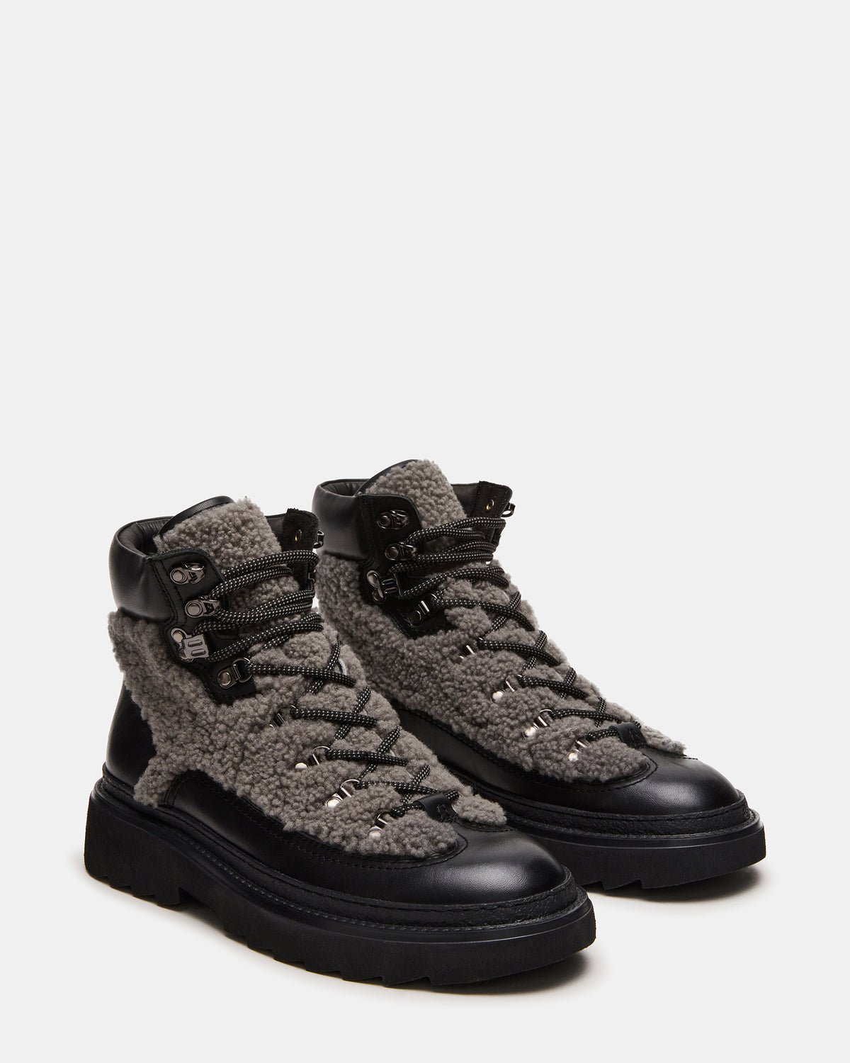 YOSEMITE Grey Multi Lace-Up Lug Men's Ankle Boot - Steve Madden