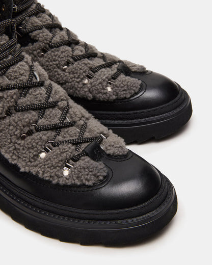 YOSEMITE Grey Multi Lace-Up Lug Men's Ankle Boot - Steve Madden