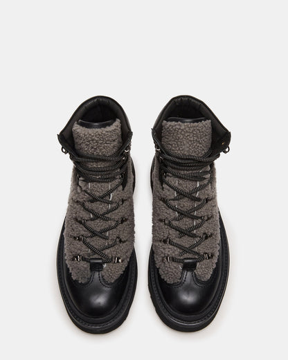 YOSEMITE Grey Multi Lace-Up Lug Men's Ankle Boot - Steve Madden