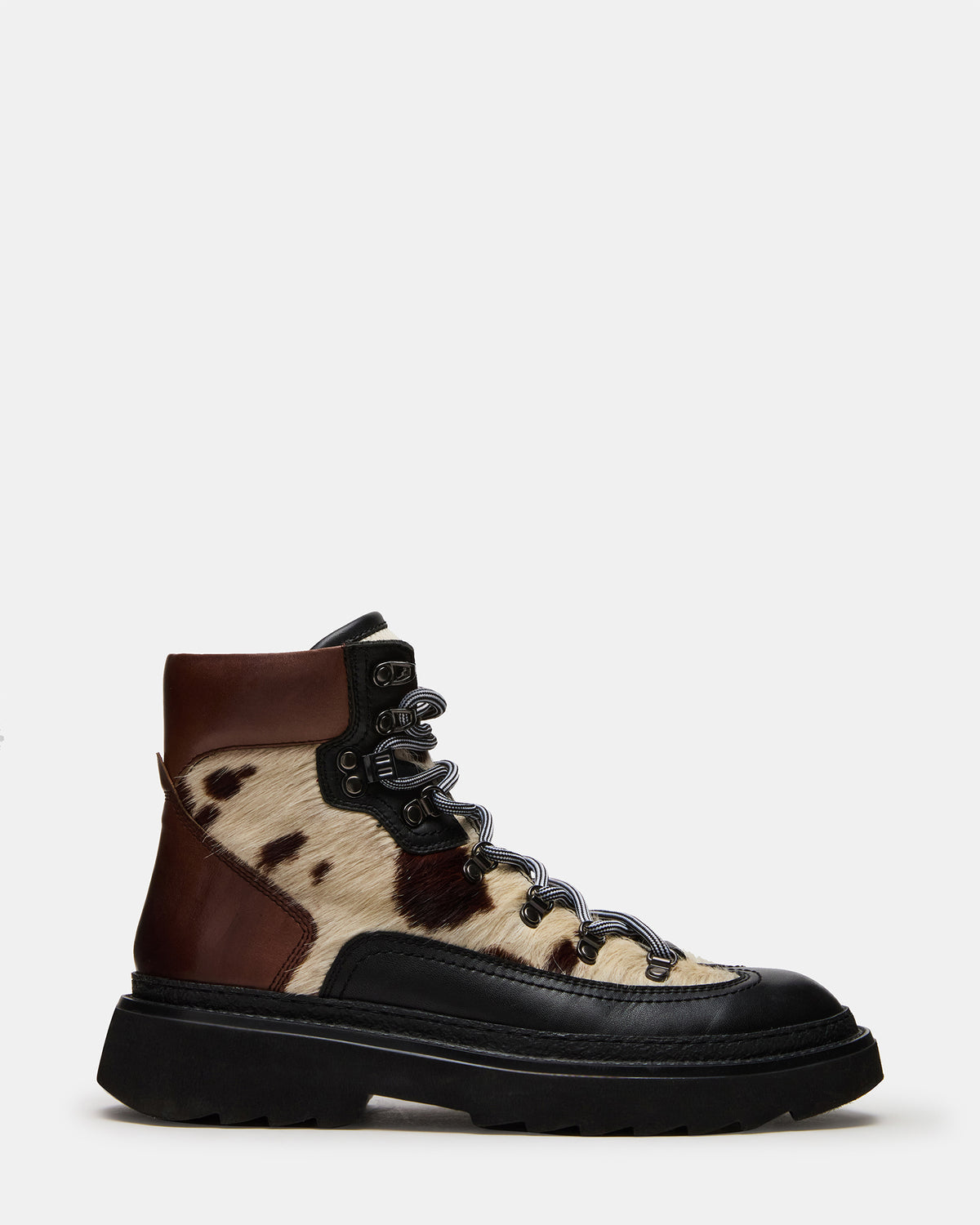YOSEMITE Brown Multi Lace-Up Lug Men's Ankle Boot - Steve Madden