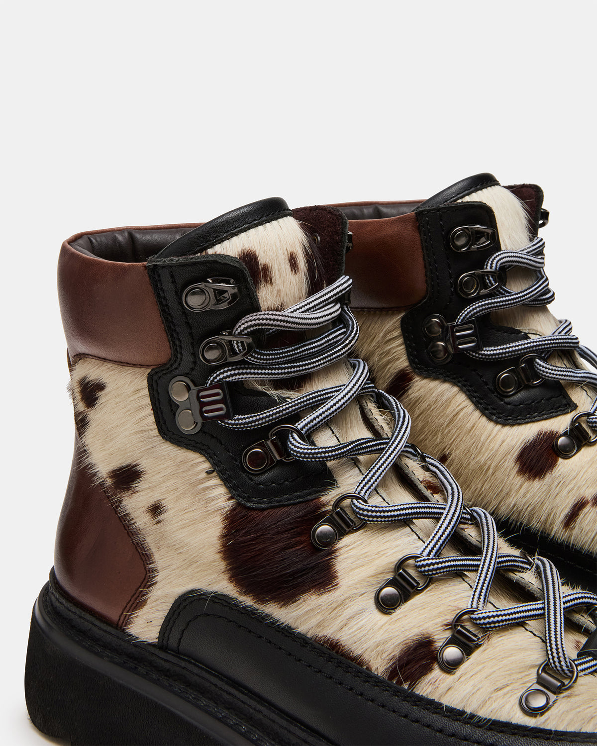 YOSEMITE Brown Multi Lace-Up Lug Men's Ankle Boot - Steve Madden
