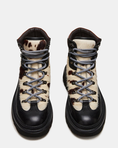 YOSEMITE Brown Multi Lace-Up Lug Men's Ankle Boot - Steve Madden