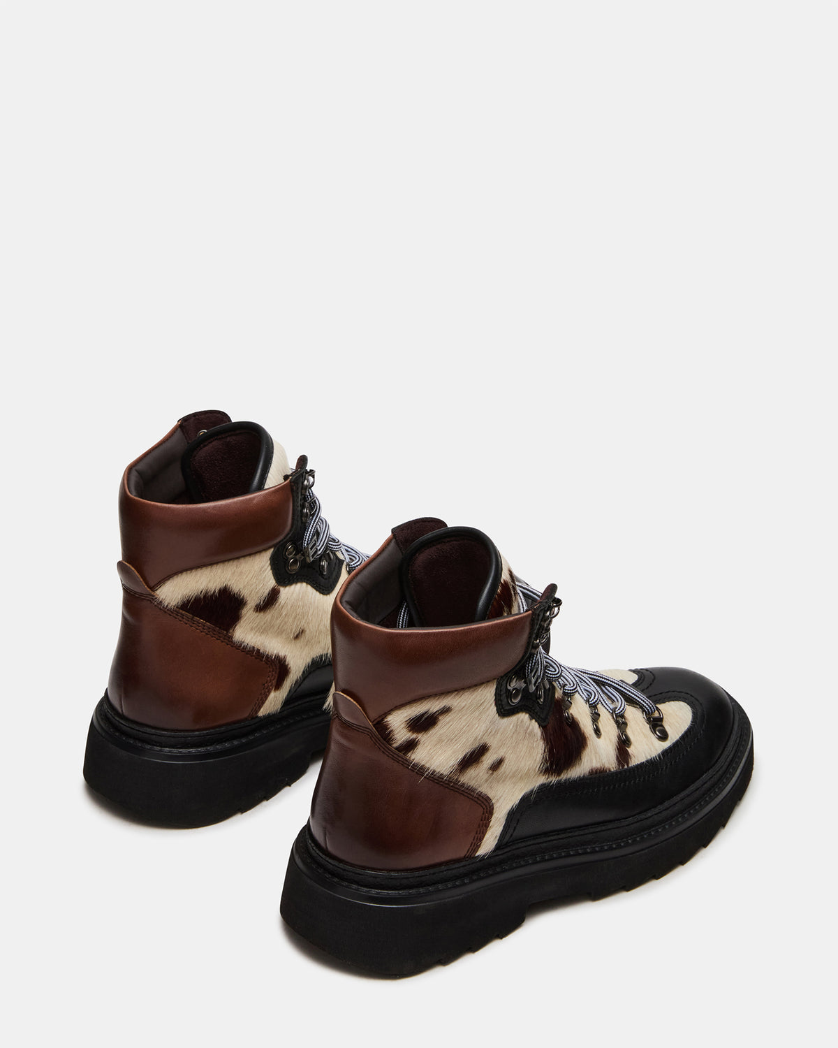 YOSEMITE Brown Multi Lace-Up Lug Men's Ankle Boot - Steve Madden