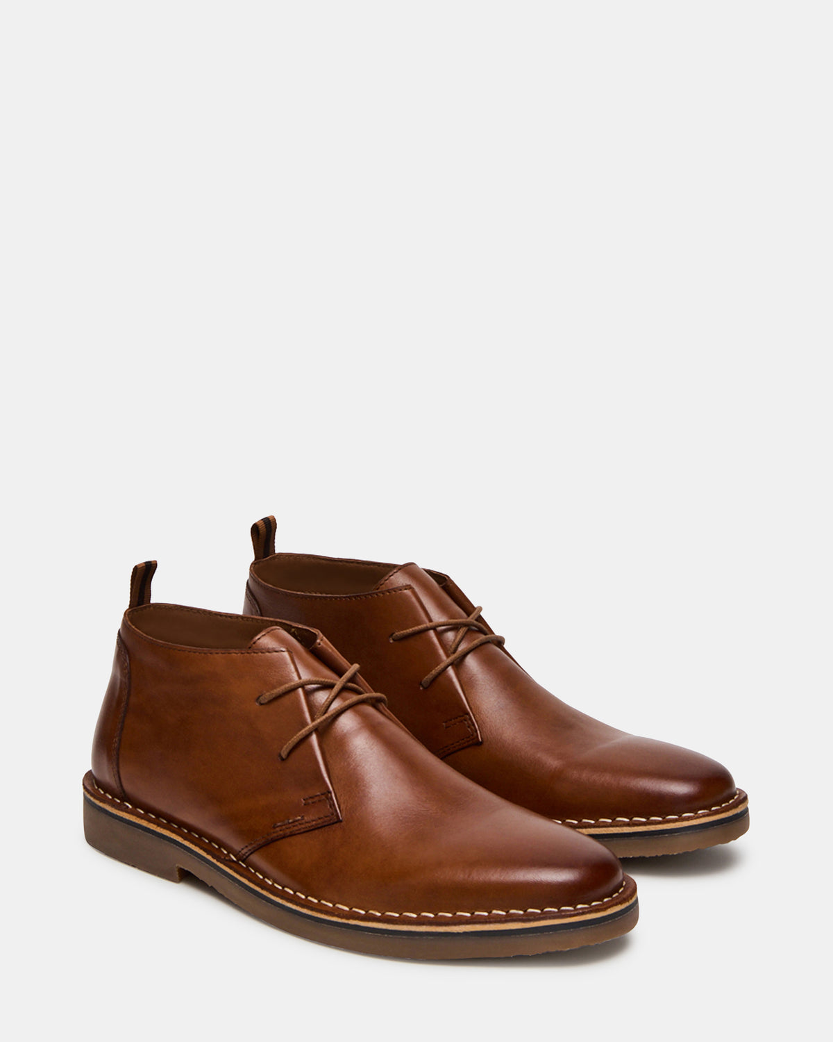 HARROS Tan Leather Men's Ankle Boots - Steve Madden