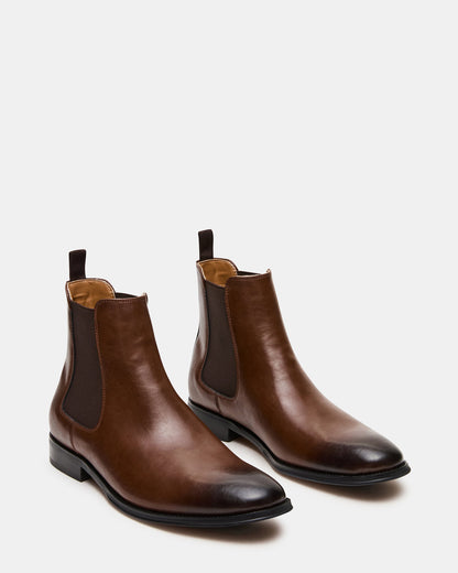 ALDAIR Brown Chelsea Men's Ankle Boot - Steve Madden