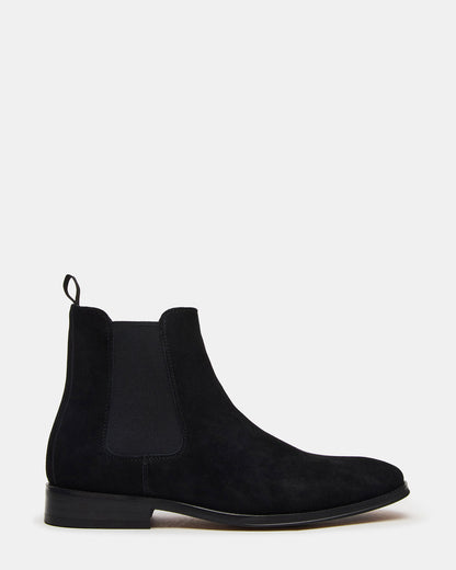 ALDAIR Black Suede Chelsea Men's Ankle Boot - Steve Madden