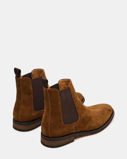 ALDAIR Chestnut Suede Chelsea Men's Ankle Boot - Steve Madden