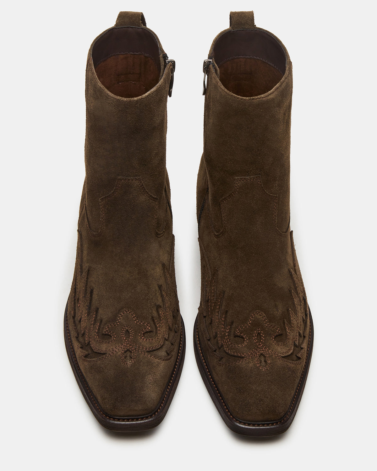 SANTANA Green Olive Western Men's Ankle Boot - Steve Madden
