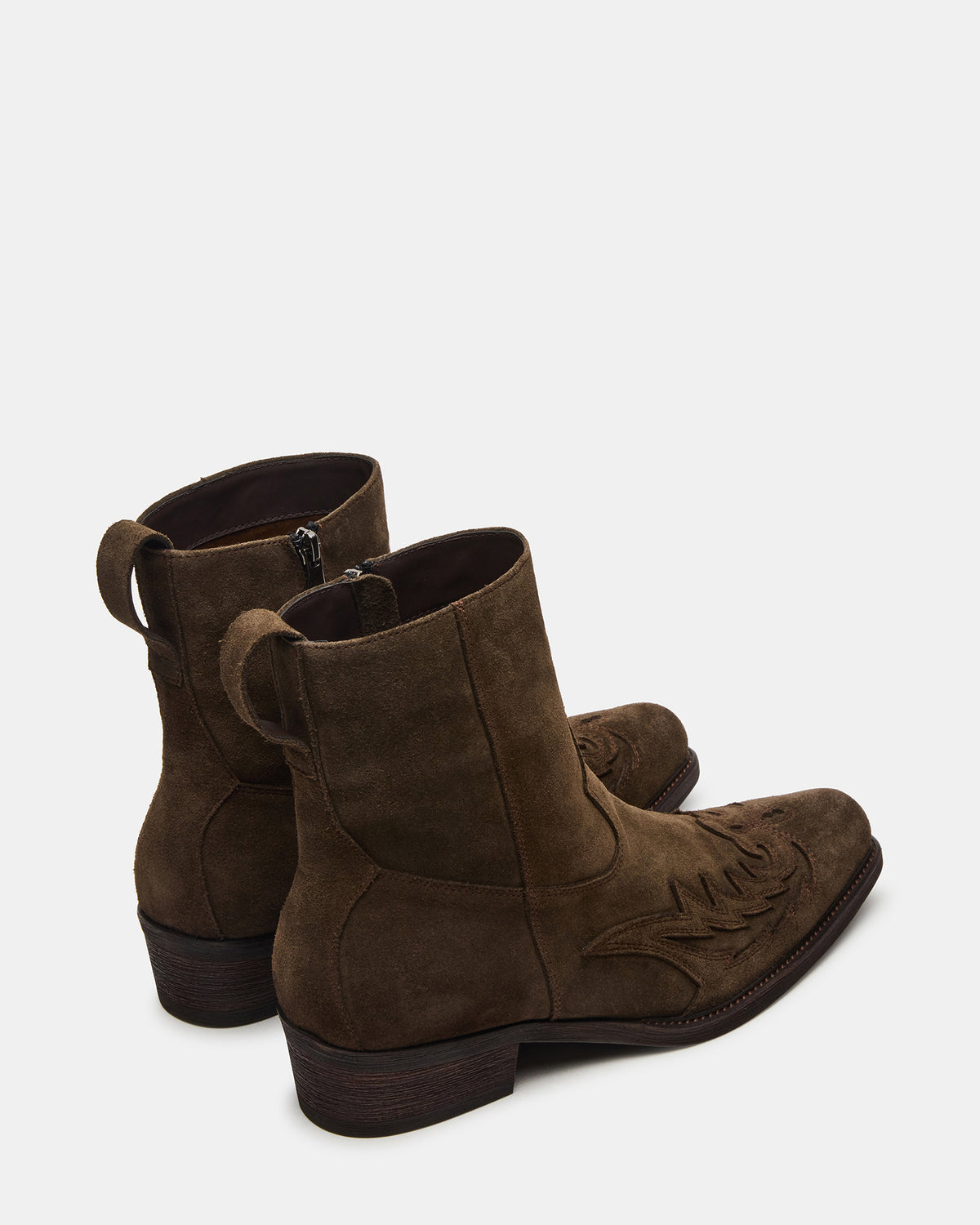 SANTANA Green Olive Western Men's Ankle Boot - Steve Madden
