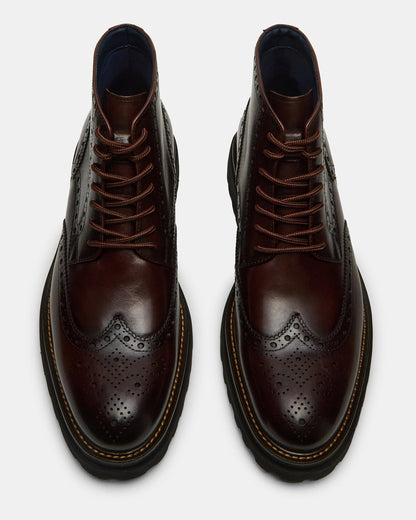 KODA Dark Brown Lace-Up Men's Ankle Boot - Steve Madden