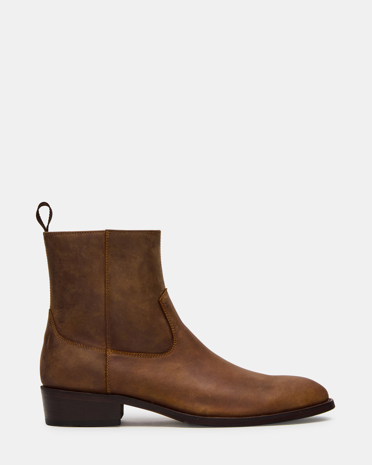 HENDRIK Tan Leather Men's Ankle Boot - Steve Madden