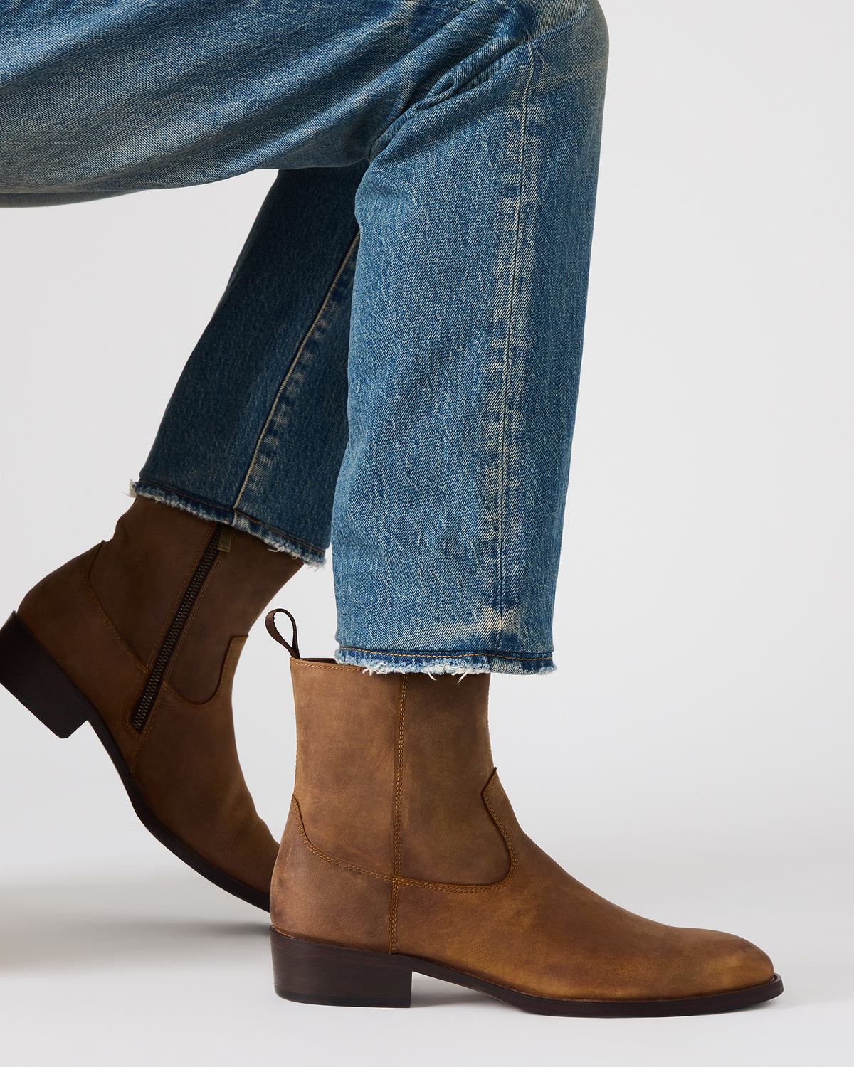 HENDRIK Tan Leather Men's Ankle Boot - Steve Madden