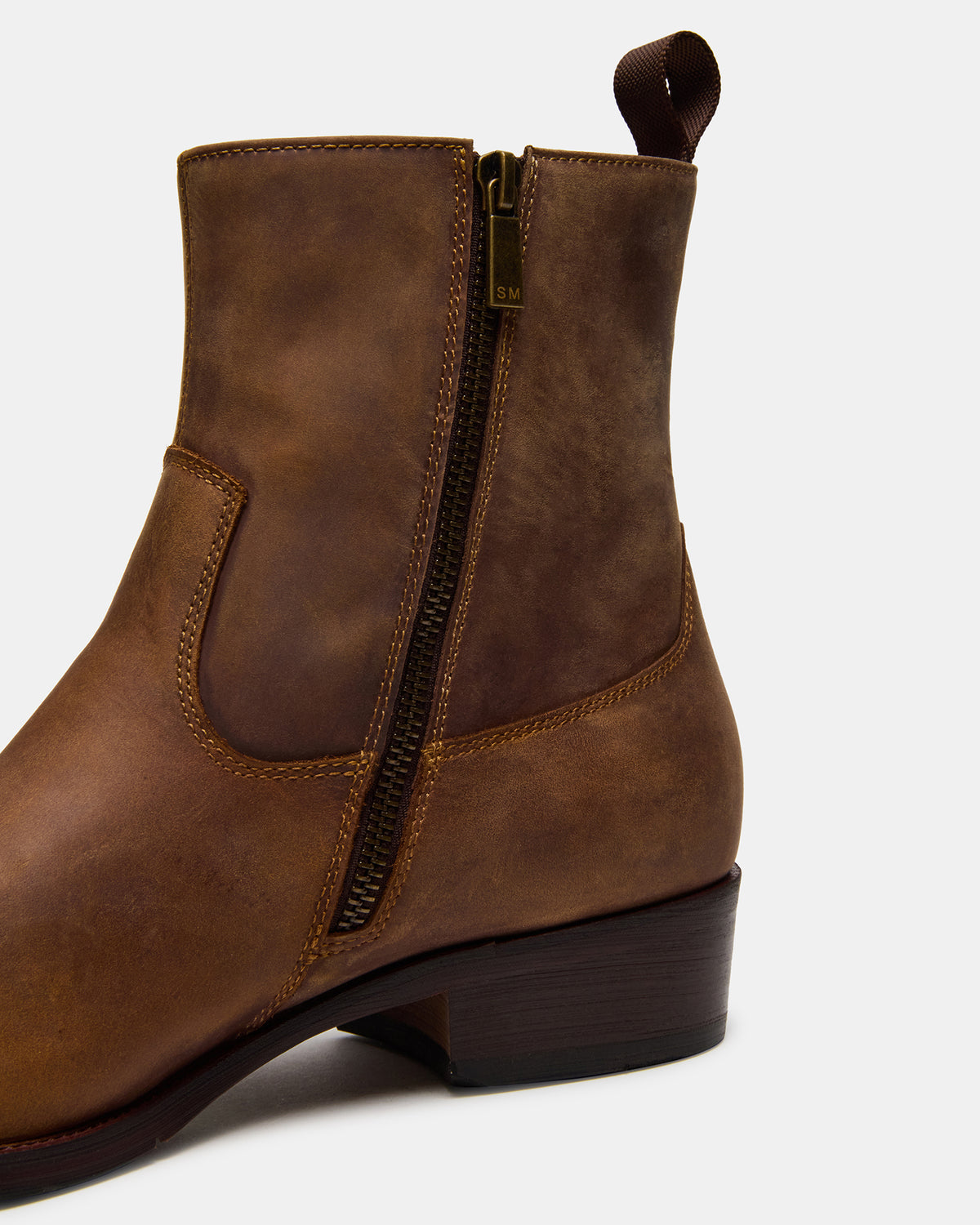 HENDRIK Tan Leather Men's Ankle Boot - Steve Madden