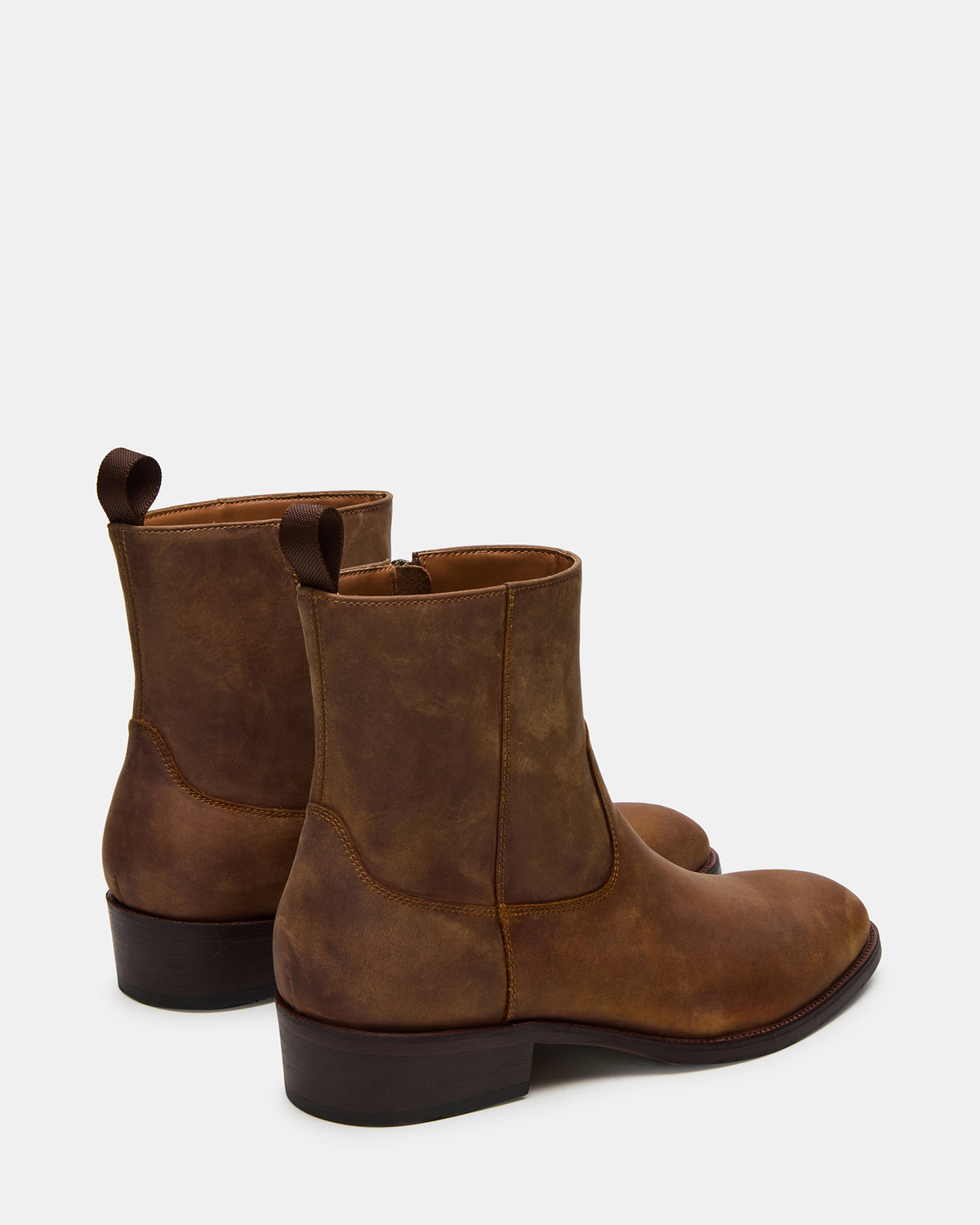 HENDRIK Tan Leather Men's Ankle Boot - Steve Madden