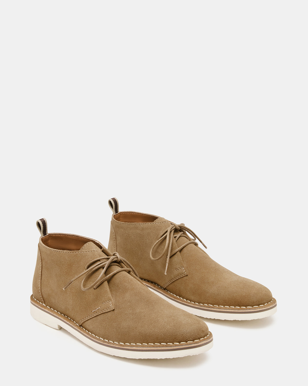HERO Cognac Suede Lace-Up Ankle Men's Boots - Steve Madden