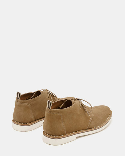 HERO Cognac Suede Lace-Up Ankle Men's Boots - Steve Madden