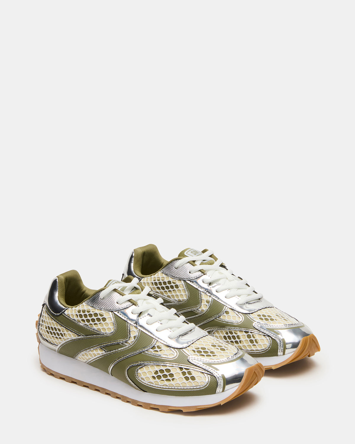 XYLO Green Low-Top Lace-Up Men's Sneakers - Steve Madden