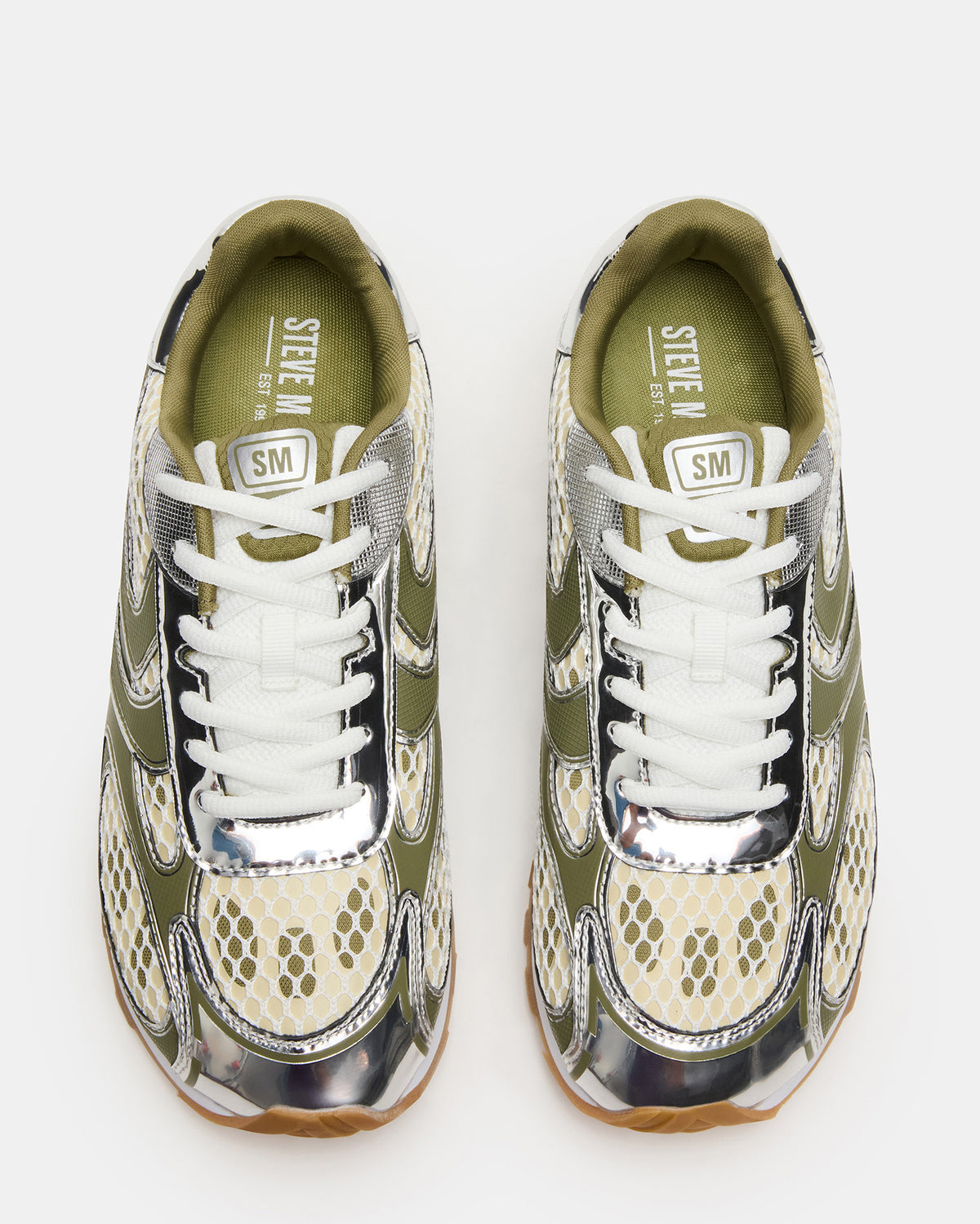 XYLO Green Low-Top Lace-Up Men's Sneakers - Steve Madden