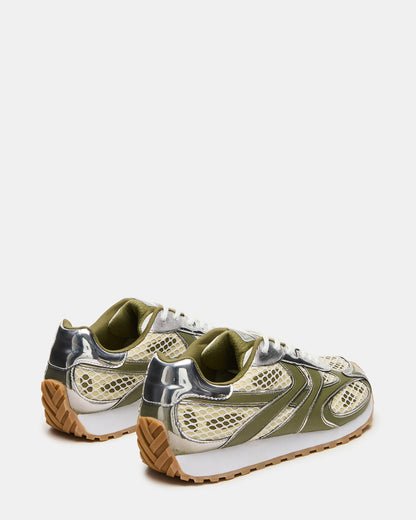 XYLO Green Low-Top Lace-Up Men's Sneakers - Steve Madden
