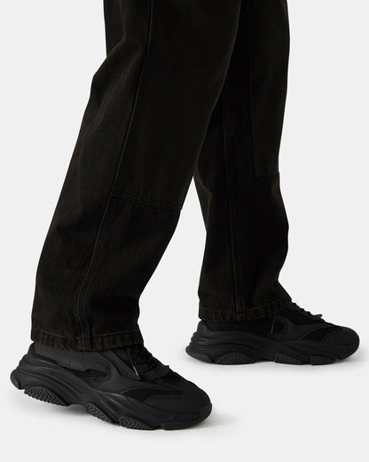 POSSESS Black Low-Top Lace-Up Men's Sneaker - Steve Madden