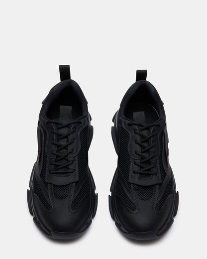 POSSESS Black Low-Top Lace-Up Men's Sneaker - Steve Madden