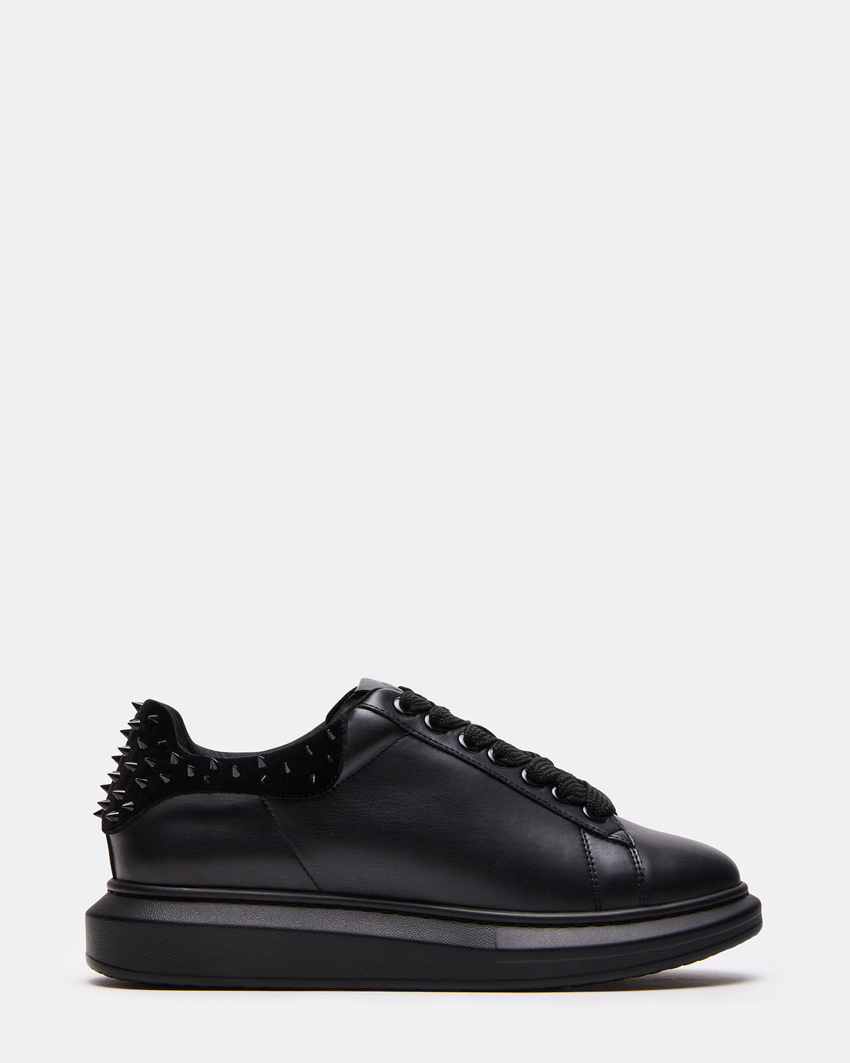 FROSTING Black Velvet Men's Low-Top Lace-Up Sneaker - Steve Madden