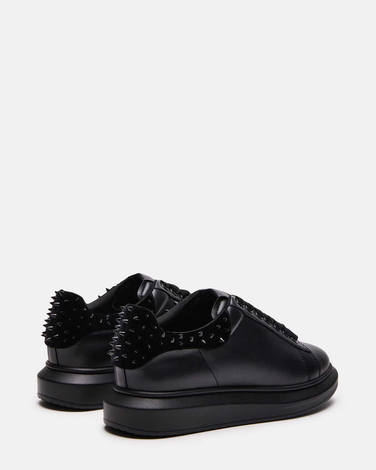 FROSTING Black Velvet Men's Low-Top Lace-Up Sneaker - Steve Madden