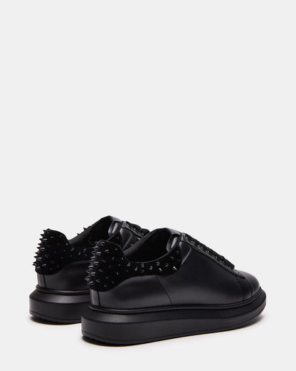 FROSTING Black Velvet Men's Low-Top Lace-Up Sneaker - Steve Madden