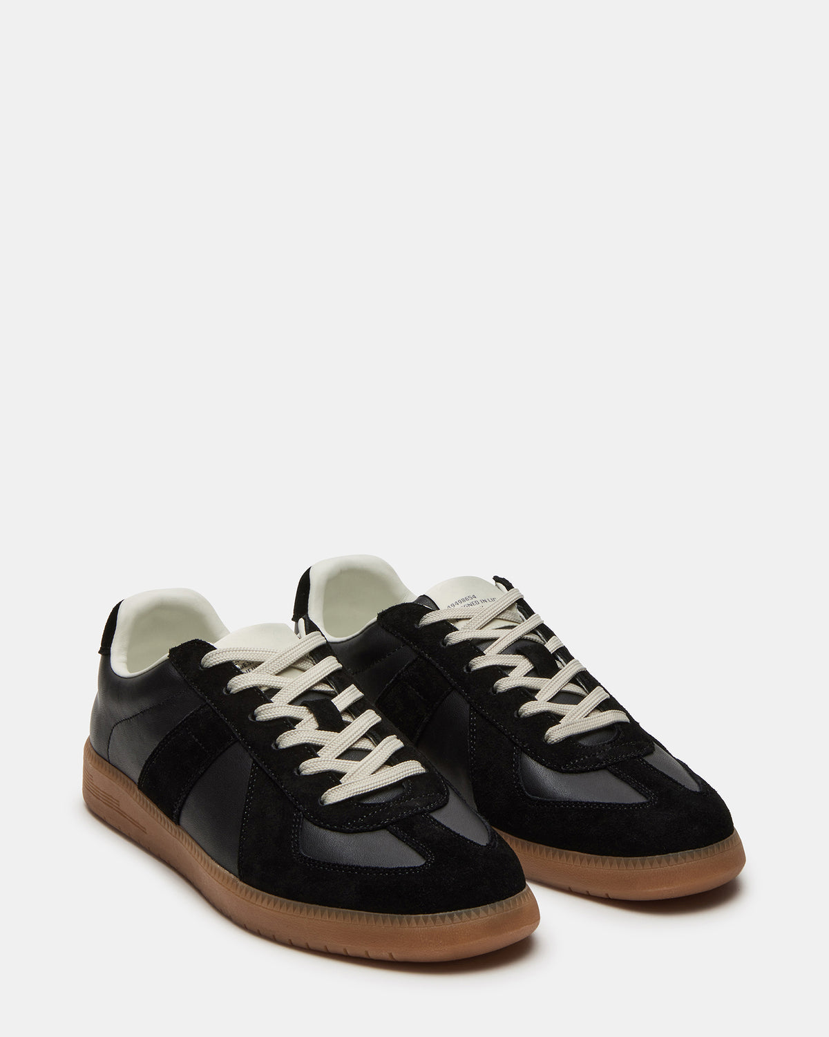 DIXON Black Leather Low-Top Panel Men's Sneaker - Steve Madden