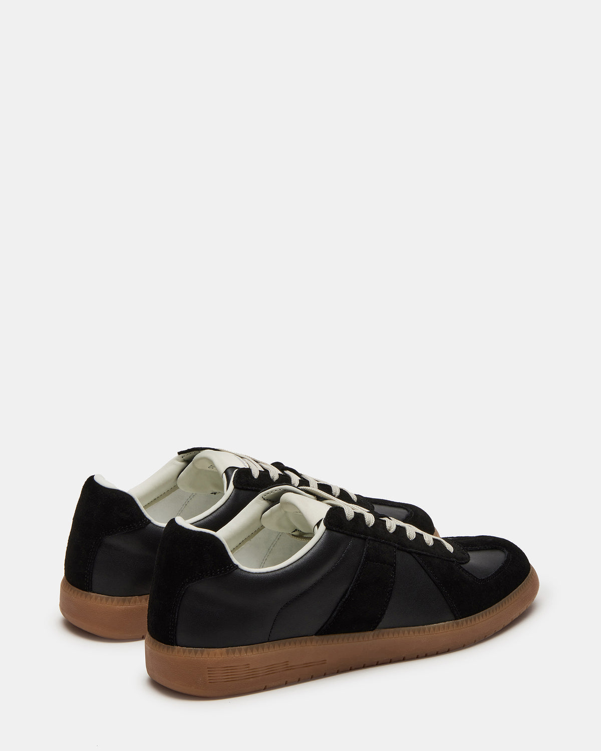 DIXON Black Leather Low-Top Panel Men's Sneaker - Steve Madden