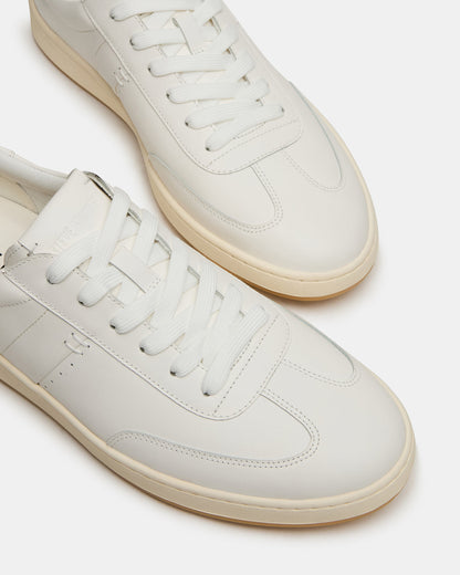 DYLAN White Low-Top Lace-Up Platform Men's Sneaker - Steve Madden