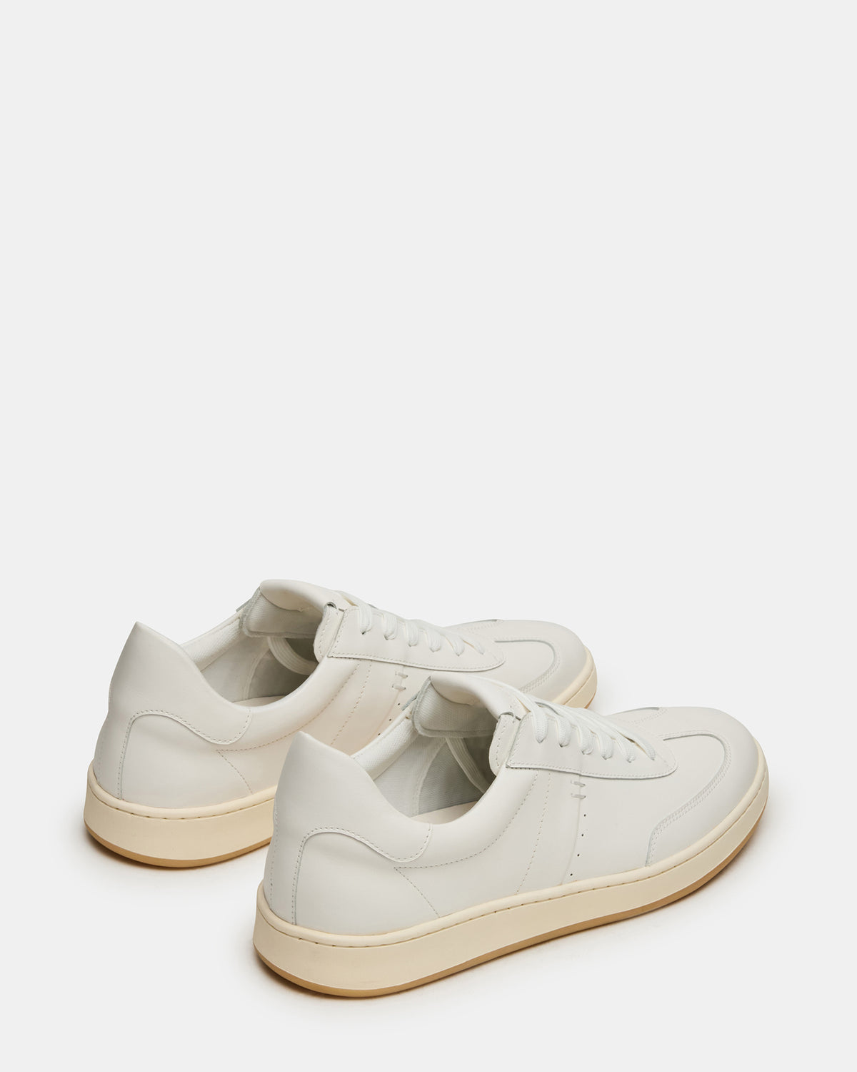 DYLAN White Low-Top Lace-Up Platform Men's Sneaker - Steve Madden