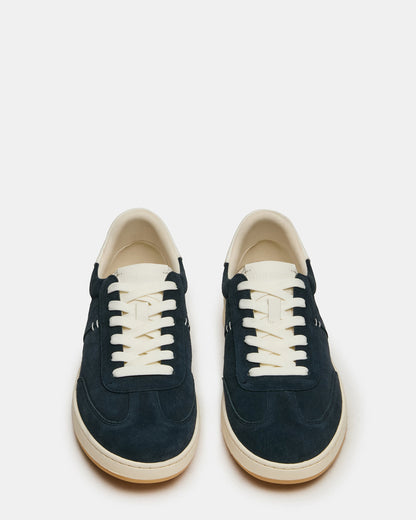 DYLAN Navy/White Low-Top Lace-Up Platform Men's Sneaker - Steve Madden