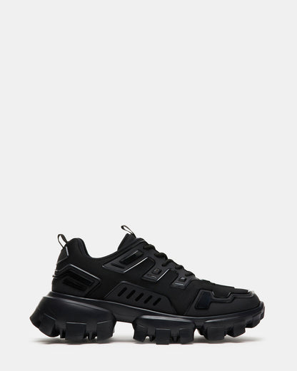 PONCE Black Men's Chunky Sole Lace Up Sneaker - Steve Madden