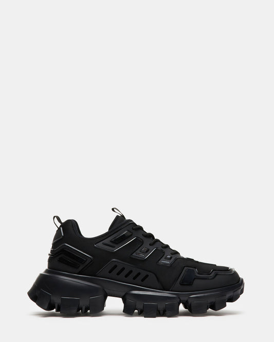PONCE Black Men's Chunky Sole Lace Up Sneaker - Steve Madden