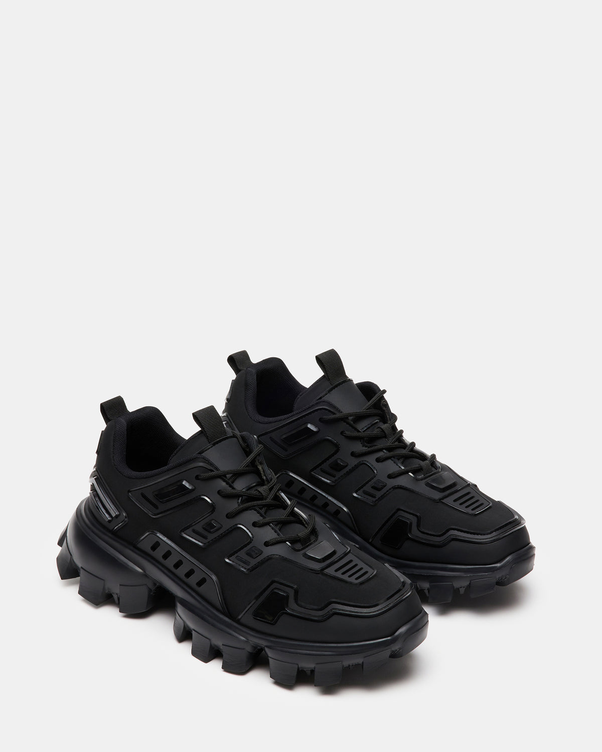 PONCE Black Men's Chunky Sole Lace Up Sneaker - Steve Madden