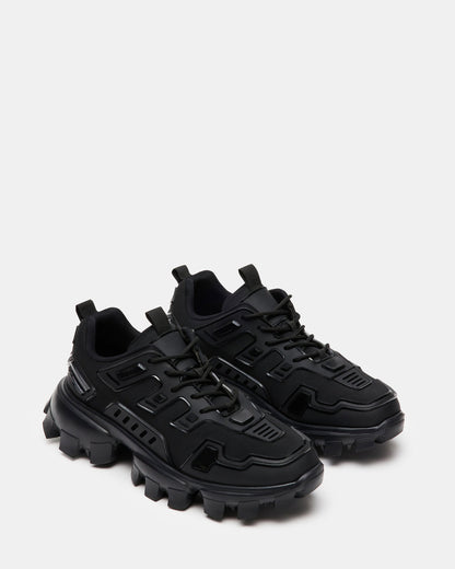 PONCE Black Men's Chunky Sole Lace Up Sneaker - Steve Madden