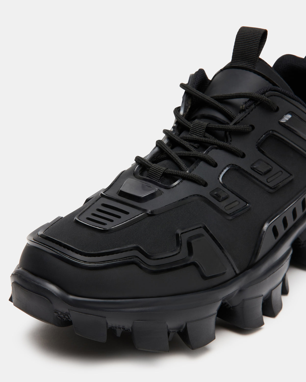 PONCE Black Men's Chunky Sole Lace Up Sneaker - Steve Madden