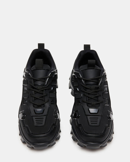 PONCE Black Men's Chunky Sole Lace Up Sneaker - Steve Madden