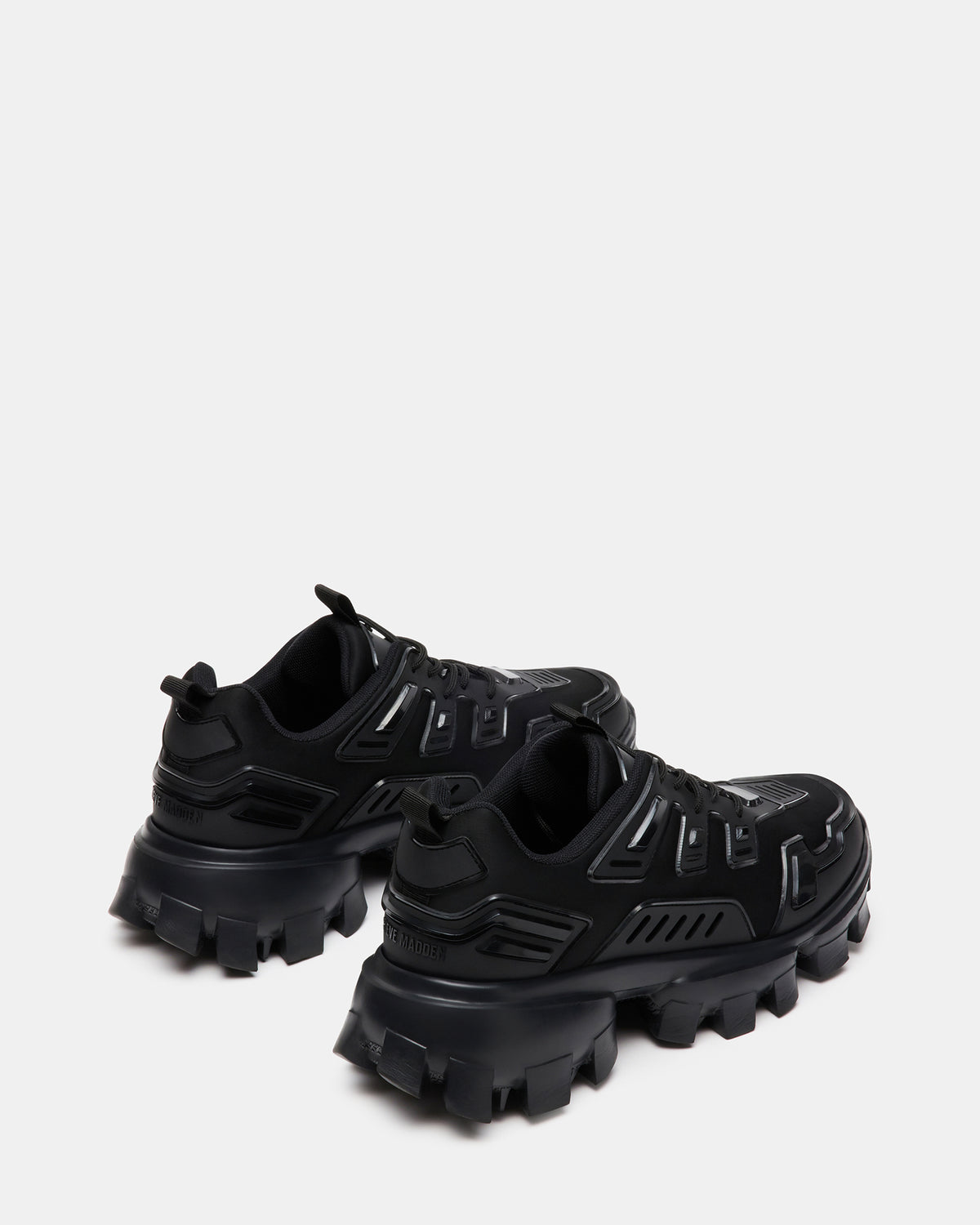 PONCE Black Men's Chunky Sole Lace Up Sneaker - Steve Madden
