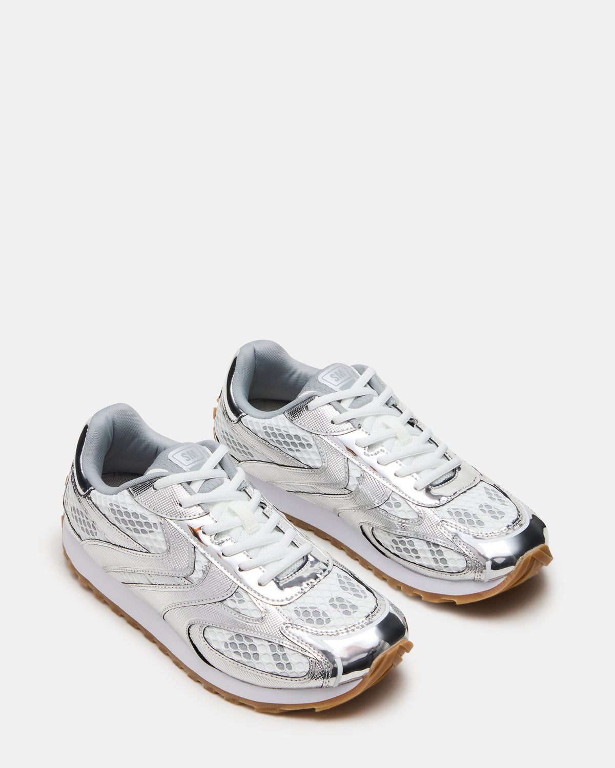 XYLO Silver Low-Top Lace-Up Men's Sneakers - Steve Madden