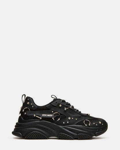 PIERCED Black Low-Top Lace-Up Men's Sneaker - Steve Madden