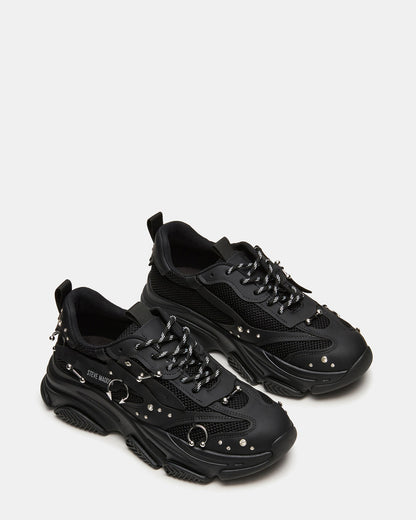 PIERCED Black Low-Top Lace-Up Men's Sneaker - Steve Madden