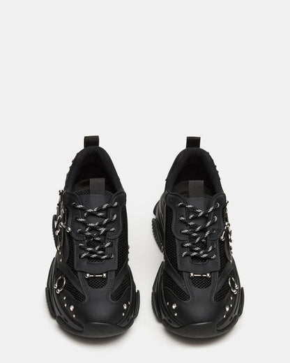 PIERCED Black Low-Top Lace-Up Men's Sneaker - Steve Madden