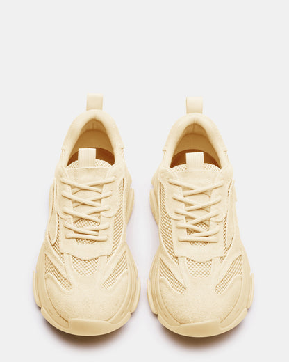 POSSESS Taupe Suede Low-Top Lace-Up Men's Sneaker - Steve Madden