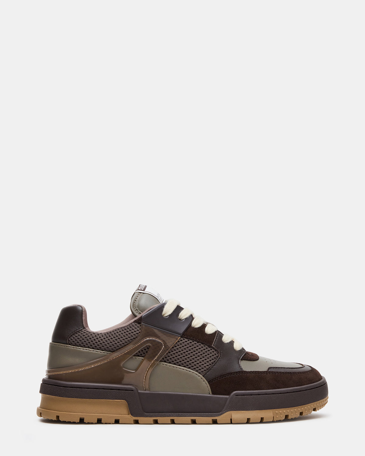 SANCHEZ Brown Multi Low-Top Lace-Up Men's Sneaker - Steve Madden