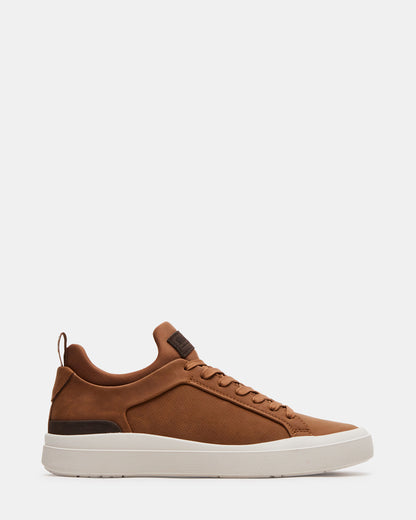 DACK Cognac Men's Lace-Up Sneakers - Steve Madden