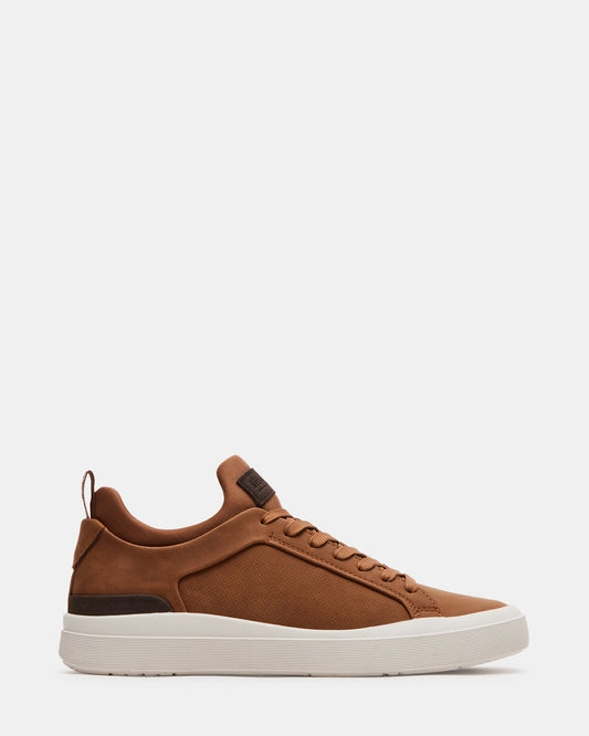 DACK Cognac Men's Lace-Up Sneakers - Steve Madden