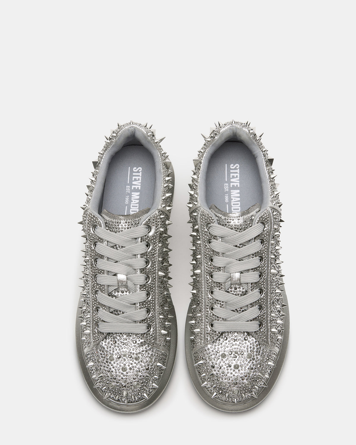 ICEBOX Pewter Metallic Men's Low-Top Lace-Up Sneaker - Steve Madden