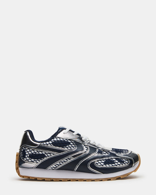 XYLO Blue Low-Top Lace-Up Men's Sneakers - Steve Madden